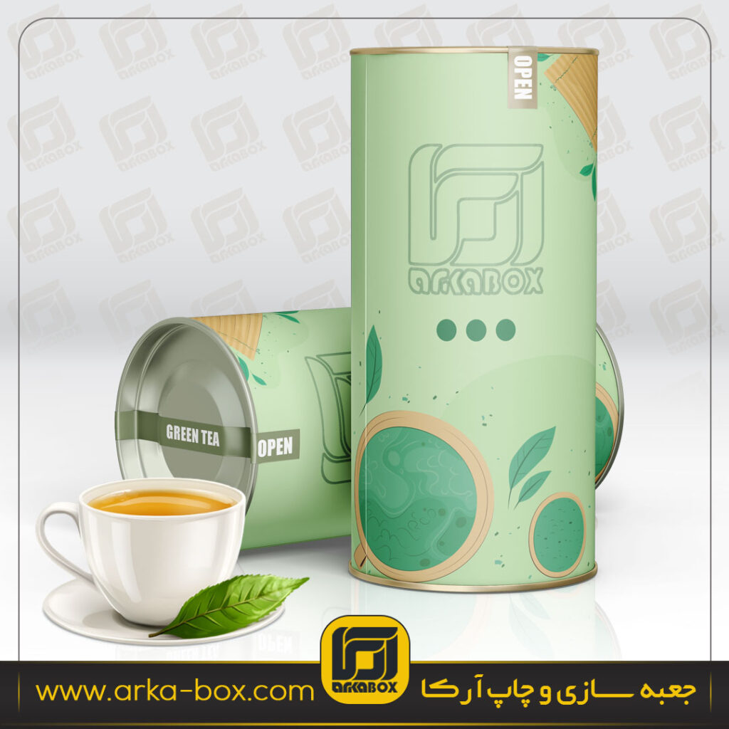 جعبه استوانه ای چای دمنوش آرکا باکس